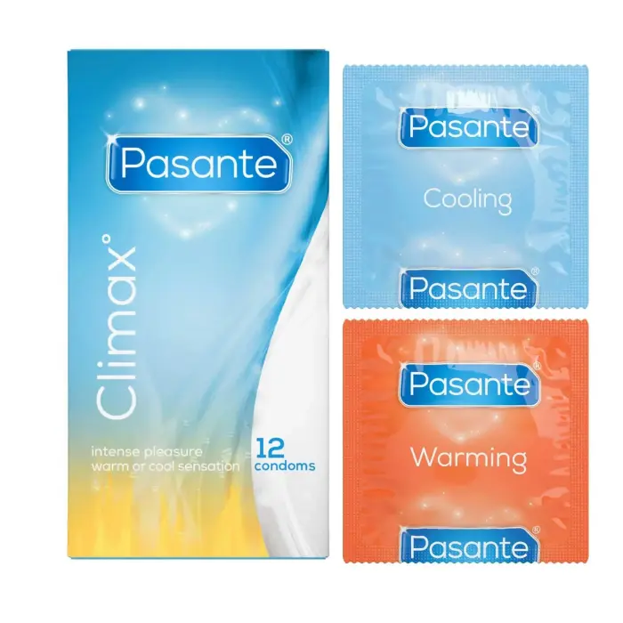 Pasante Climax Ribbed Condoms – 12 pcs