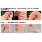 Dual Layered Platinum Silicone Dildo with Suction Cup – 30 cm (12″) – Skin — Photo 14