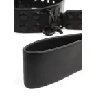 AVANZA Signature Faux Leather Collar & Short Leash – Black — Photo 2