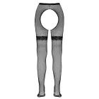 Cottelli Collection Net Tights with Decorative Lace Garters – Black – S/M — Photo 5