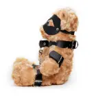 CRUSHIOUS Crushito bondage pliušinis meškiukas, juodas, 31 cm — Nuotrauka 2