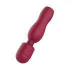 GLAM Travel Wand – kompakts uzlādējams masāžas vibrators (wand tipa) – rozā – 14,5 cm — Foto 5