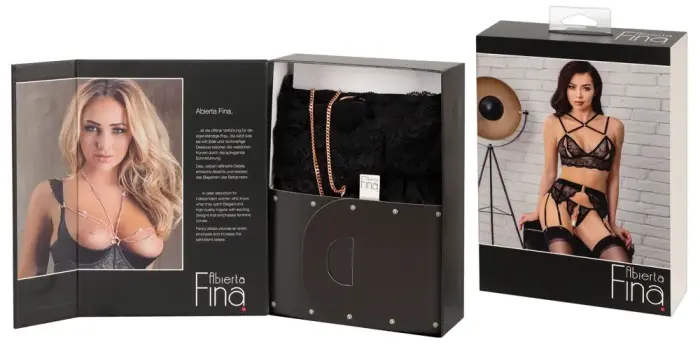 Abierta Fina pitsist rinnahoidja rihmade komplekt sukahoidjate ja avatud jalgevahega stringidega – must – M Photo