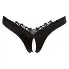 G-String with Pearls – Black – L — Photo 3