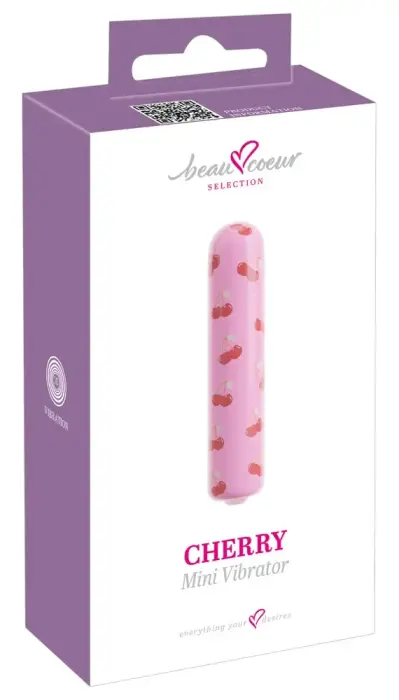 beau coeur Cherry Mini Vibrator – 8.7 cm – Red