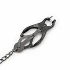 OHMAMA Adjustable Nipple Clamps with Black Metal Chain – Black — Photo 6