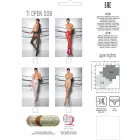 PASSION TIOPEN 008 чёрные колготки 3/4 30 DEN с кружевным декором – 3/4 — Фото 4