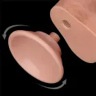 Sliding Skin двухслойный дилдо – 9'' (23 см) – Телесный — Фото 15