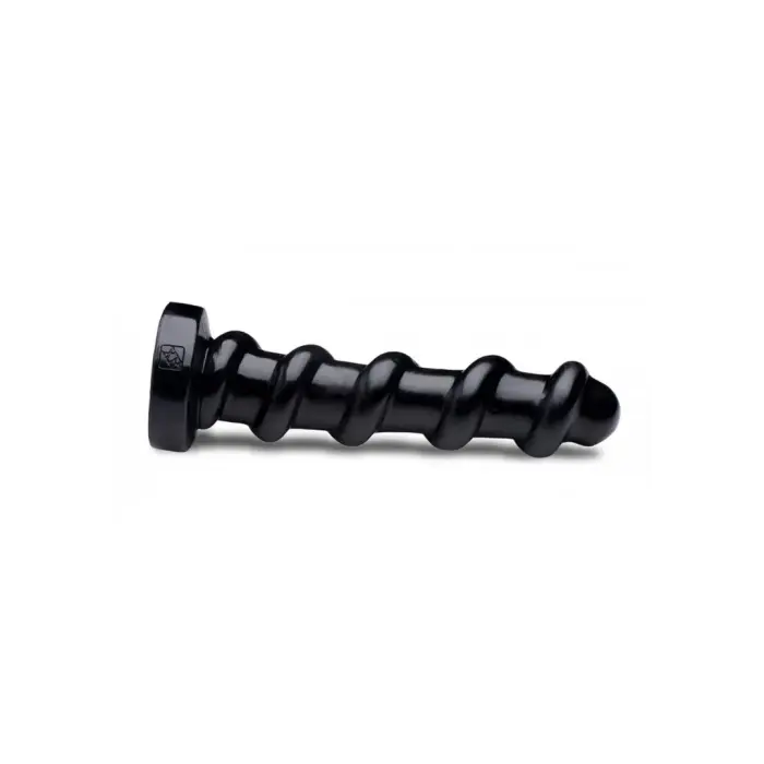 The Screw - Текстурированный дилдо – 23+ cm – Черный