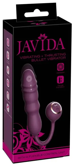 Javida – вибрирующий и толкающий вибратор-пуля – без рук – 2 мотора