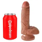 King Cock Realistic Dildo with Balls and Suction Cup – 17.8 cm (7″) – Skin — Photo 2
