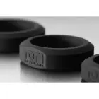 3-Piece Silicone Cockring Set – Black — Photo 4