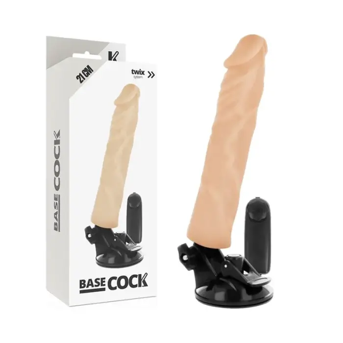 BASECOCK Remote-Controlled Anatomical Vibrating Model – 21 cm (8.3″) – Skin