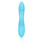 Rievots truša vibrators – 18 cm (7″) – zils — Foto 4