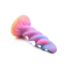 Moon Rider pimedas helendav Unicorn dildo – 21 cm (8.1″) – värviline — Foto 3