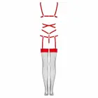 Livco Corsetti Thiara LC 20213 Bodysuit and Stockings Set – Red – L/XL — Photo 7