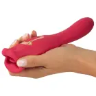 Oral Fun vibraator liikuvate huulte ja vibreeriva keelega – 22.2 cm (8.7″) – roosa — Foto 11