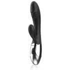 Black&Silver Kaleb Dual Motor Vibrator – 20 cm (7.9″) – Black — Photo 4