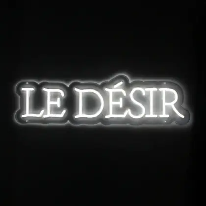Le Desir LED Neon Brand Sign - Illuminated Decorative Display EU Plug