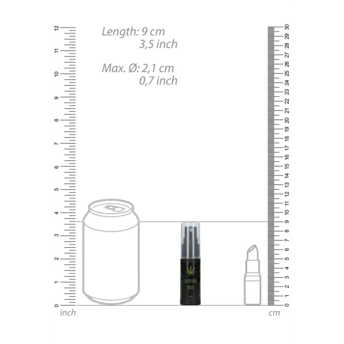 Cannabis With Hemp Seed Oil aiztures aerosols – 15 ml Foto 3