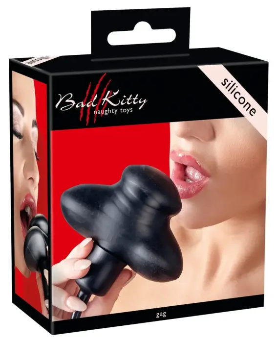 Silicone Inflatable Panel Gag – Black