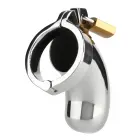 The Brig Male Chastity Cage – Silver — Photo 4