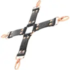 Begme Black Edition mākslīgās ādas saistekļu sistēma hogtie – melna — Foto 3