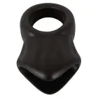 Erecto Cock Ring with Ball Stretcher – Black — Photo 2