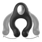 Black&Silver Licking Silicone Ring – 3 motors – rechargeable – black — Photo 4