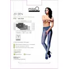 MissO P101 Open-Cut Tights Shiny Dark Blue S/M — Photo 3