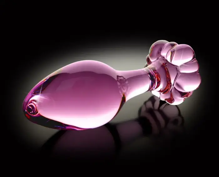 Icicles Nr. 48 – Stiklinis dildo – 8.9 cm – Clear Photo