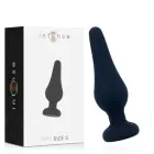 Intense Pipo S silikoninis analinis kištukas – 9.8 cm – Juodas — Nuotrauka 1