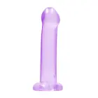 Nereālistisks dildo ar piesūcekni – 17 cm (7″) – Violets — Foto 5
