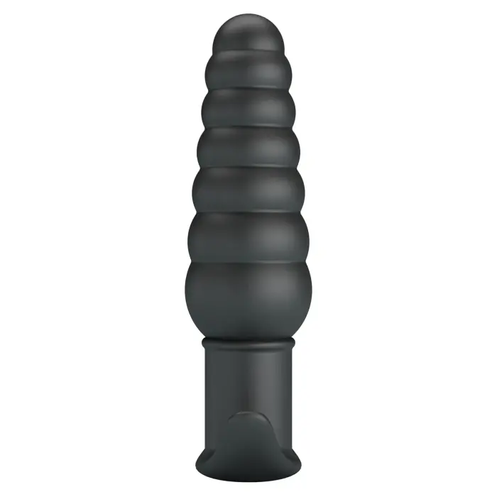 Pretty Love Aeolis vibrējošs anālais spraudnis – 15 cm – Melns Foto 4