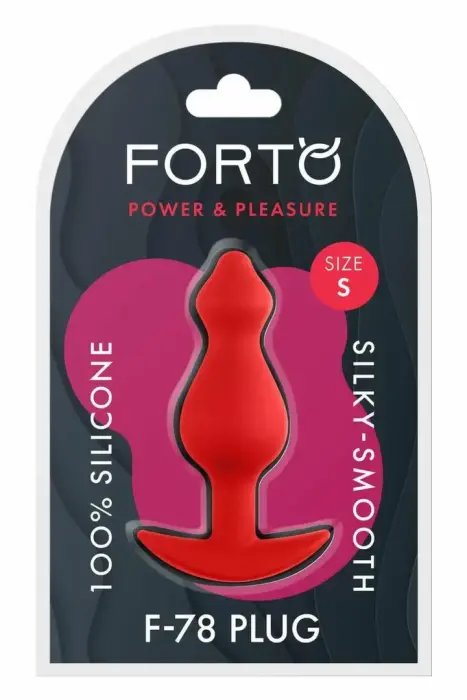FORTO F-78 POINTEE anālais spraudnis S – 8.1 cm – Sarkans