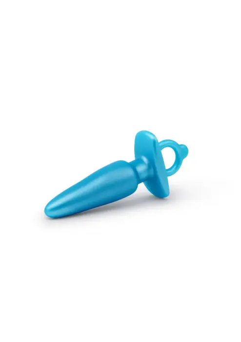 B-Vibe Sleek Plug – 18 cm – Tirkīza – Blue Foto 4