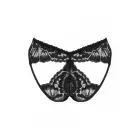 Alessya Lace Panties with Floral Pattern and Cut-Out Back – Black – M — Photo 8