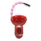 BAILE Rolling Fun Bendable Vibrator with Tongue and Anal Stimulator – 18 cm (7″) – Pink — Photo 4