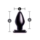 ANAL ADVENTURES XXL пробка черная – 15.2 см (6″) – Black Фото num
