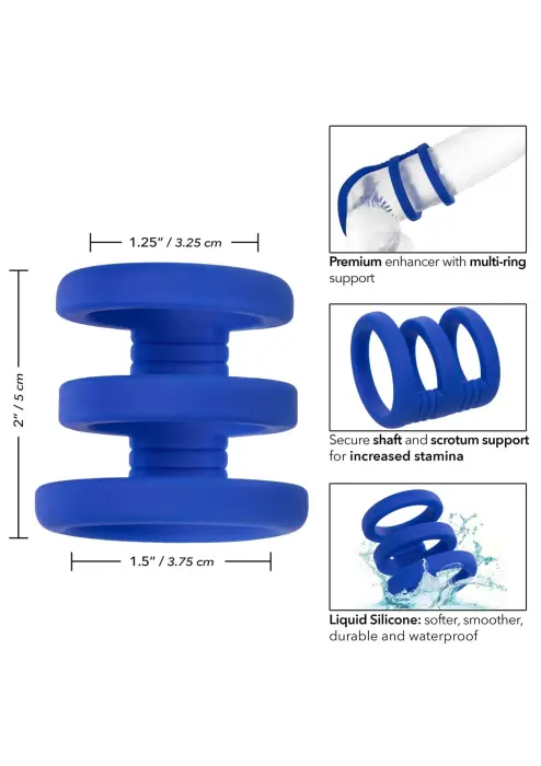 Admiral Triple Cock Cage – zils Foto 4