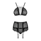 Obsessive Basitta Lingerie Set – Black – S/M — Photo 3
