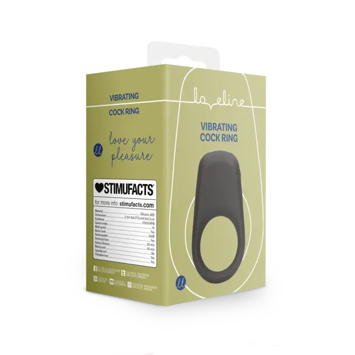Loveline вибрирующее кольцо для члена – черный