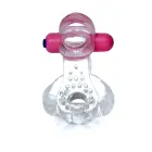 Tongue Vibro Cock Ring – Clear — Photo 3