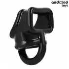 Addicted Toys Model 8435565956813 Black Support Cage Ring – Adjustable Silicone System — Photo 6