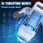 GAME CUP Thrusting and Vibrating Intimate Machine with Heating – black, smartphone holder — Photo 8