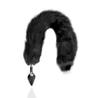 Fox Tail with Metal Butt Plug – Black — Photo 4