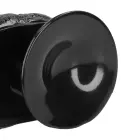Milžiniškas realistiškas gyslotas dildo su siurbtuku – 32 cm (12.5″) – Juodas — Nuotrauka 5