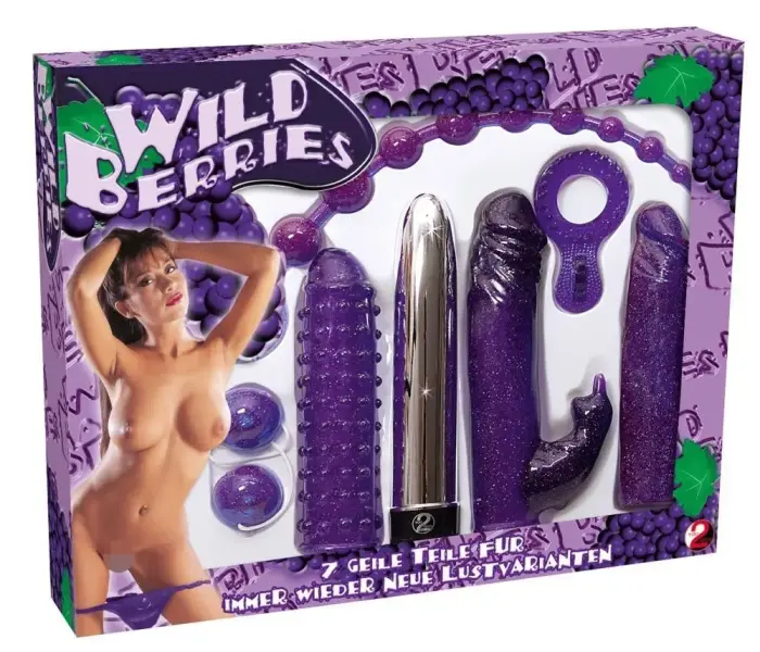 Wild Berries Set – 7-piece glitter toy set for couples