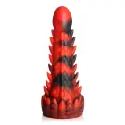 Demon Rising zvīņains pūķa dildo – 20 cm (8″) – sarkans/melns — Foto 3