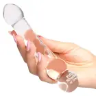 Fifty Shades of Grey Drive Me Crazy stikla divpusējs dildo – 19 cm (7.5″) – caurspīdīgs — Foto 6